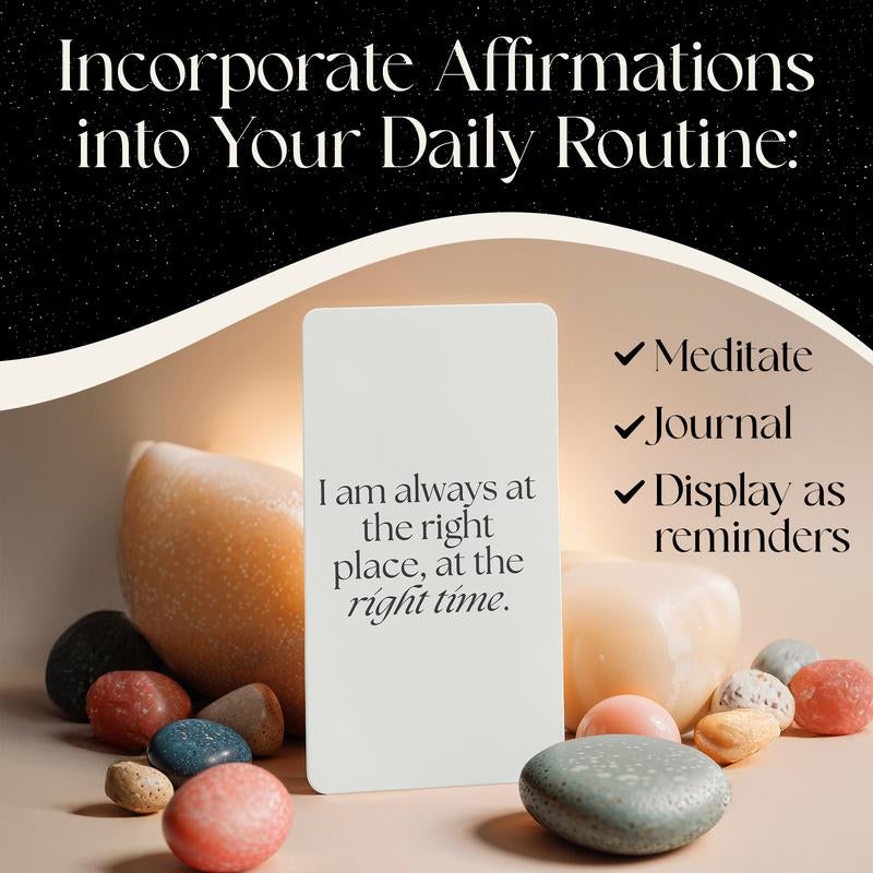 Miracle Mantras Affirmation Deck - 60 Cards for Manifestation and Daily Affirmations