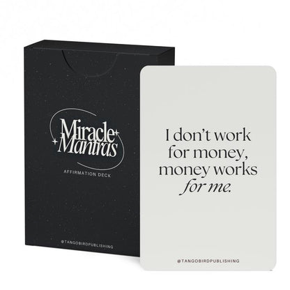 Miracle Mantras Affirmation Deck - 60 Cards for Manifestation and Daily Affirmations