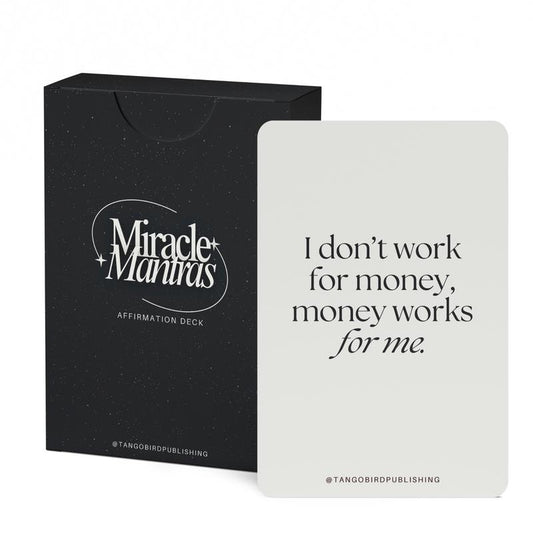 Miracle Mantras Affirmation Deck - 60 Cards for Manifestation and Daily Affirmations